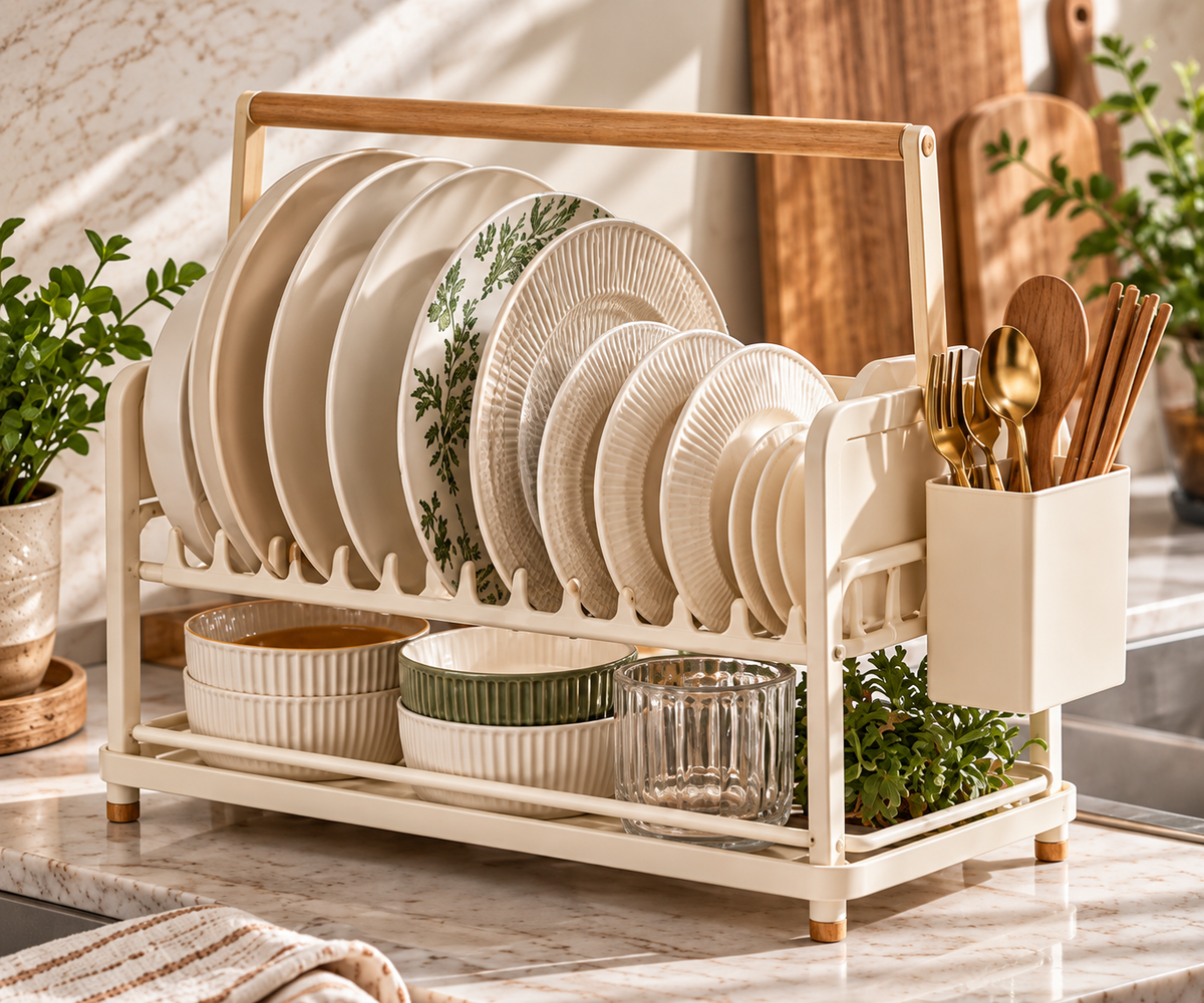Botanical Countertop Dish Drying Station